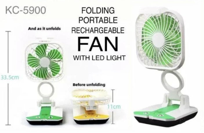 🌬️ Portable Foldable USB Rechargeable Fan