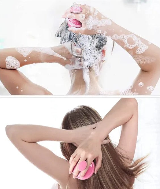 Silicone Scalp Massager Shampoo Brush